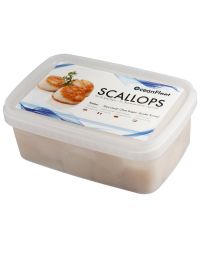 Wild Scallop Meat, Refreshed, Roeless, Unsoaked, 1kg