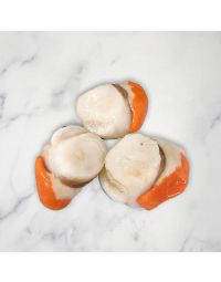 Scottish King Scallops, Roe-On, Fresh, 1kg