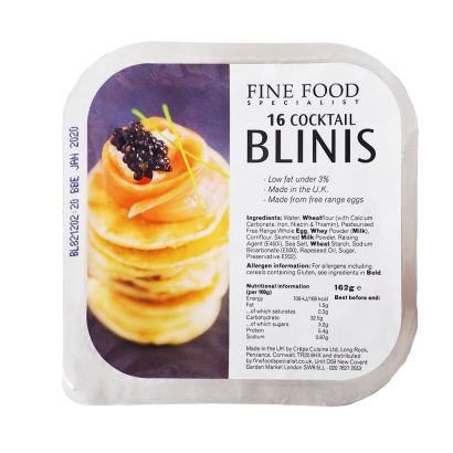 Cocktail Blinis, 5.5cm, from Frozen, x 16