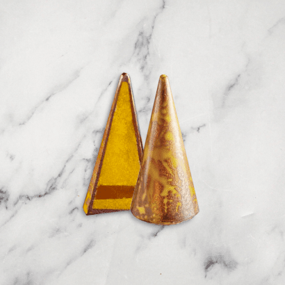 Venetian Handcrafted Mango-Filled Chocolate Canape Cones