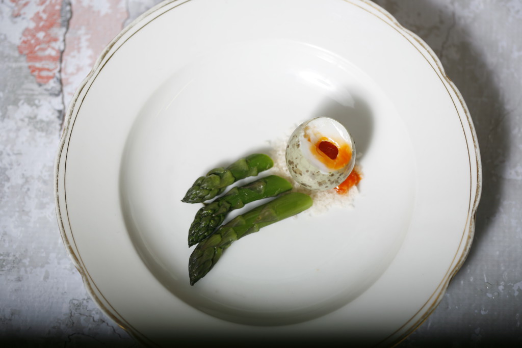 Asparagus gulls egg