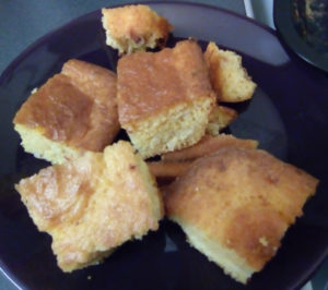 Serbian Corn Bread Proja with Yellow Polemta