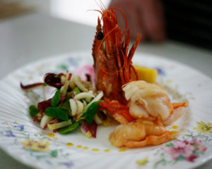 Jumbo Tiger Prawn with a Chicory and Tardivo Salad