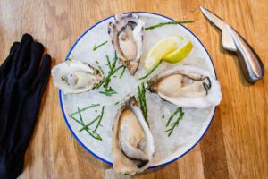 Ice and Oysters with Lemon